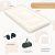 Japán futon matrac Tatami matrac padlómatrac összecsukható matrac mosható huzattal bézs 200 x 90 x 10 cm