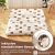 140 x 200 cm-es japán futon matrac mosható huzattal & Hordtáska Tatami Mat Barnamedve