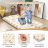   90 x 200 cm-es japán futon matrac mosható huzattal & Hordtáska Tatami Mat Barnamedve