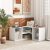 2 részes konzolos TV-állvány Modern minimalista szórakoztató központ - fehér