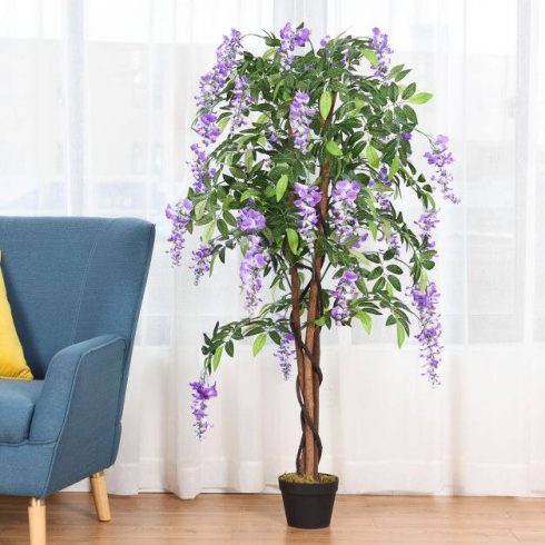 Mesterséges wisteria virágos fa 150 cm