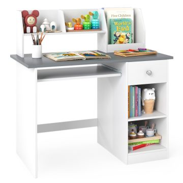 Kids Study Desk Multifunkcionális diákasztal - szürke
