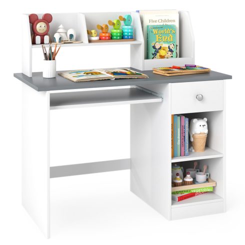 Kids Study Desk Multifunkcionális diákasztal - szürke