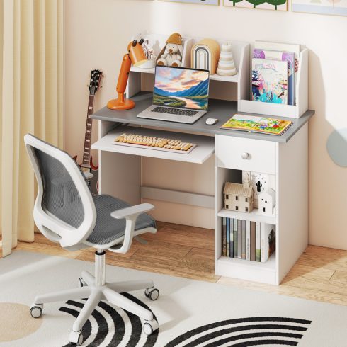 Kids Study Desk Multifunkcionális diákasztal - szürke