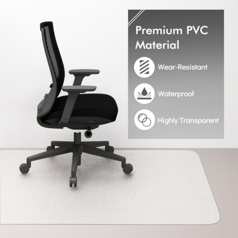 180 x 160 cm Irodai szék szőnyeg Átlátszó PVC padlóvédő szőnyeg