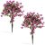 2 csomag mesterséges Bougainvillea fák földelt tüskével és PE-törzsekkel a tornáchoz