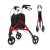 Összecsukható Rollator Walker könnyű alumínium kerettel-piros