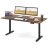   Elektromos állóasztal 140 x 70 cm állítható magasságú íróasztal ergonomikus ülő-állvány íróasztal barna
