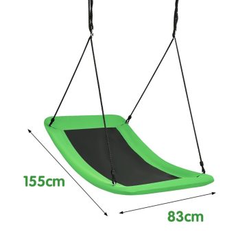   Fa hinta kültéri hinta Oxford szövetből kerti hinta 83 x 155 cm zöld