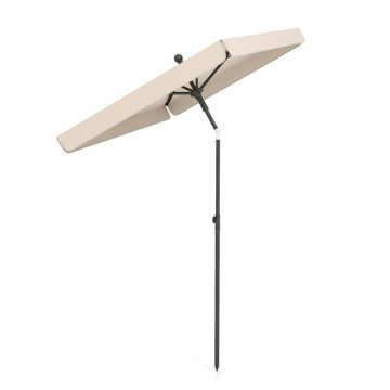 2 x 1.3m Rectangular Outdoor Balcony Umbrella-Beige