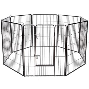   100 cm 8 panel magasságú kisállat járóka rozsdagátló anyaggal kutyának/macskának