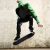 Gördeszka komplett tábla Funboard minicruiser fa deszka Longboard 20x79cm-fekete