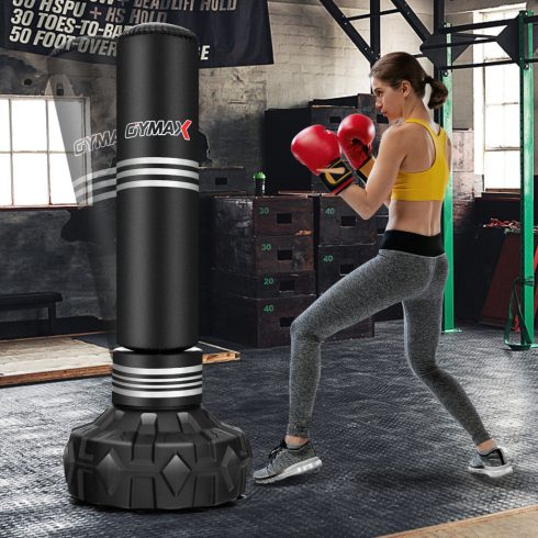 Boxzsák állvánnyal, tölthető tapadókorongtalppal felnőtteknek