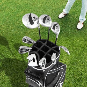   Komplett golfütő készlet jobbkezes női golfütő készletek fekete hordtáskával