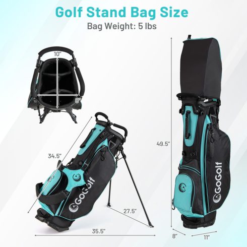 Női teljes golfütő készlet ütőtáskával, a teljes készlet 1. számú 460CC vezetőt és hibrid zöldet tartalmaz