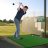 5 x 3 láb golfpálya 3 gumitee-vel