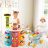  Szupermarket játékkészlet gyerekeknek 76 darabos Pretend Play élelmiszerbolt készlet - kék