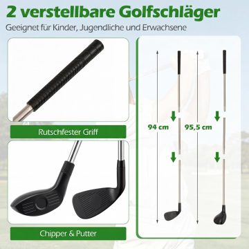   71 x 71 hüvelykes golfforgácsoló játékkészlet beltéri és kültéri gyakorlatokhoz