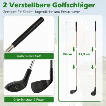   71 x 71 hüvelykes golfvágó játékkészlet 2 állítható ütővel