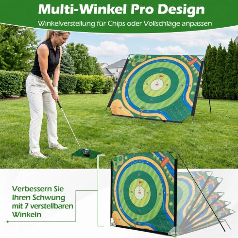 71 x 71 hüvelykes golfvágó játékkészlet 2 állítható ütővel