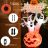   Halloween dekoráció szellemekkel és tökök 140 x 90 x 182 cm