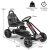 Toy Gokart állítható üléssel és stabil kézifékkel, erős pedálos gokart gyerekeknek, fekete