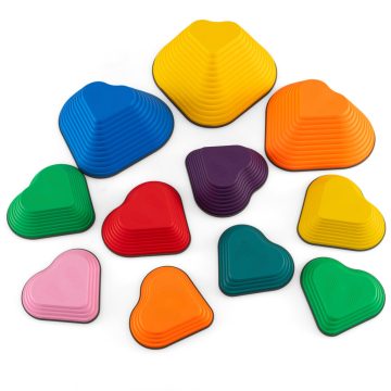   11 db-os gyereklépcsős kiegyensúlyozó blokk készlet Full Edge, multicolor