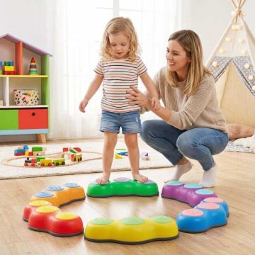 6 darab ugrókő gyerekeknek aranyos mogyoró témával