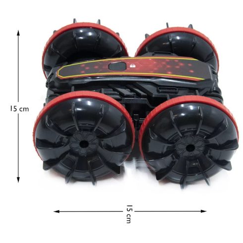 King Toys Kétéltü Vízálló Kézi Vezérlésű Távirányítós Kaszkadőr Autó - KÉTOLDALÚ, 180°-BAN ÁTFORDUL