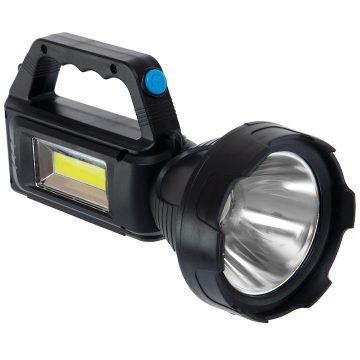   Újratölthető Zseblámpa, SolarOne® CX-8808 Li-Ion akkumulátor, oldalsó LED, akkumulátorjelző