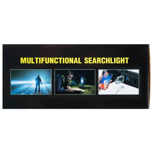 Újratölthető Zseblámpa, SolarOne® CX-8808 Li-Ion akkumulátor, oldalsó LED, akkumulátorjelző