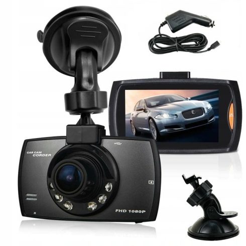 CarCam Stílusú Autós Kamera - Menetrögzítő - 2,4" - Full HD Éjjellátó Funkcióval Magyar Menü