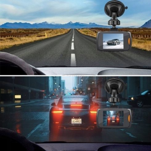 CarCam Stílusú Autós Kamera - Menetrögzítő - 2,4" - Full HD Éjjellátó Funkcióval Magyar Menü