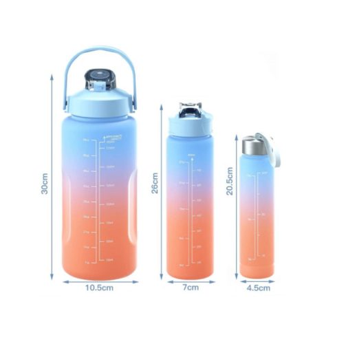 Havita 3in1 motivációs kulacs szett 2L/900ML/300 ML Családi készlet
