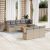Patio Sofa Set 10-személyes Keverék bézs és világos szürke