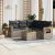 Patio Sofa Set 5-személyes Grey