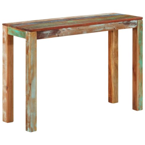 Tömör újrahasznosított fa tálalóasztal 110 x 35 x 76 cm