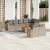 Patio Sofa Set 9-személyes Bézs és szürke keverék