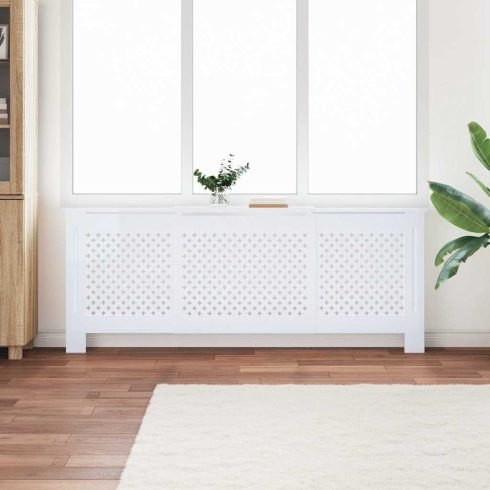 Fehér MDF radiátorburkolat 205 cm
