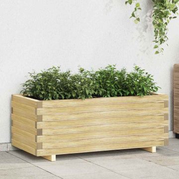 Téglalap alakú fa magaságyás 100 x 50 x 40 cm