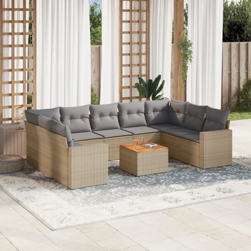 Patio Sofa Set Bézs és szürke keverék