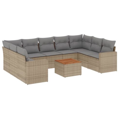 Patio Sofa Set Bézs és szürke keverék
