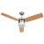 Világosbarna mennyezeti ventilátor fénnyel/távirányítóval 108cm