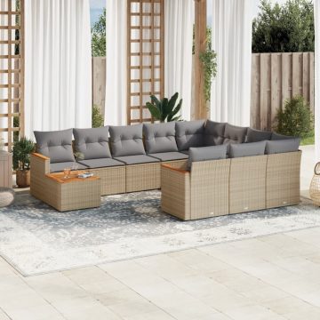 Patio Sofa Set 10-személyes Vegyes bézs
