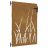 Fűmintás corten acél kerti kapu 85 x 125 cm