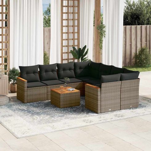 Patio Sofa Set 9-személyes Grey