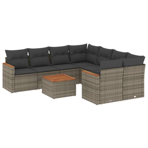 Patio Sofa Set 9-személyes Grey