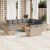 Patio Sofa Set Keverék bézs és világos szürke