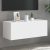 Fehér falra szerelhető TV-szekrény LED-lámpákkal 80x35x31 cm