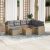 Patio Sofa Set 8-személyes Bézs és szürke keverék